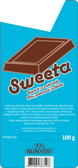 Print Design: Mlinotest - sweet bread packaging stickers