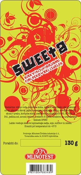 Print Design: Mlinotest - sweet bread packaging stickers